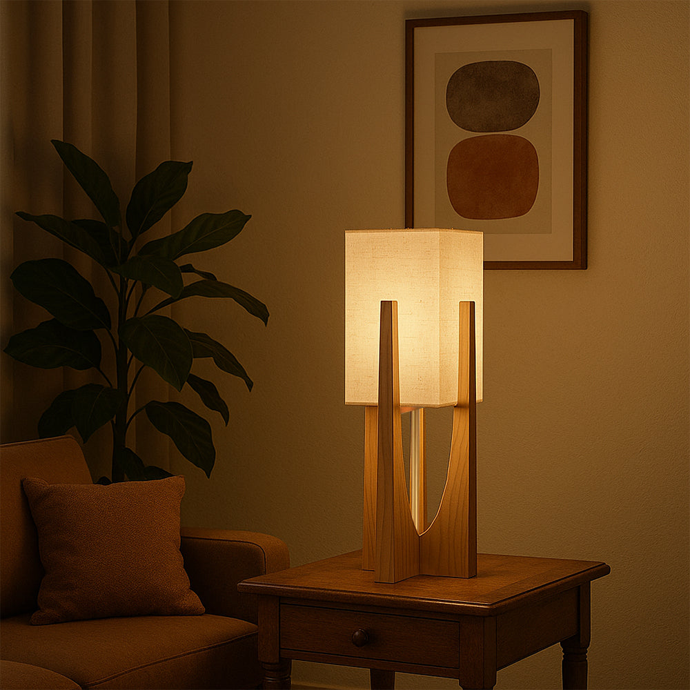 Lampe sur pied de style japonais Wabi Sabi