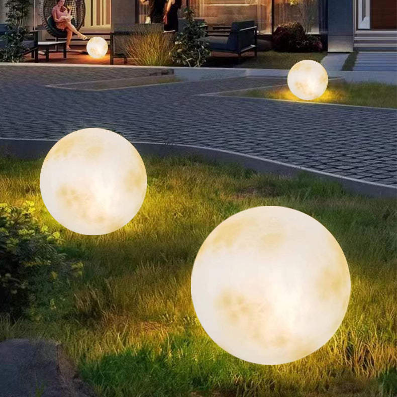 Lampe de jardin solaire en forme de lune